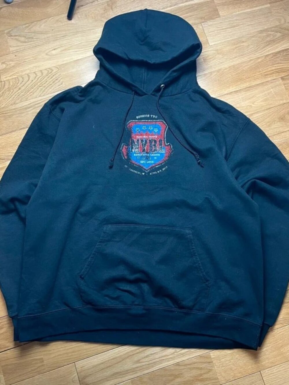 Champion eco authentic black hoodie mens XL workwear